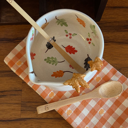 falling leaves matcha set