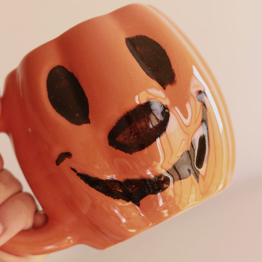Mickey Pumpkin Mug in orange