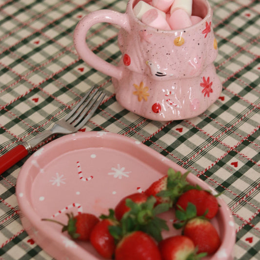 candy cane plate