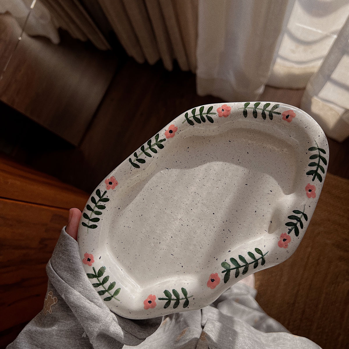 blush bouquet plate