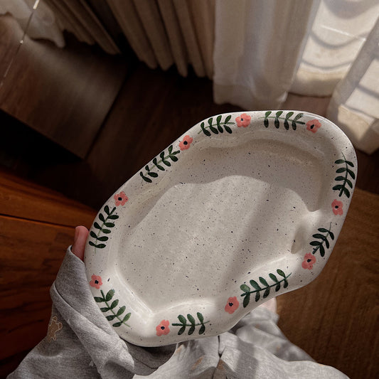 blush bouquet plate