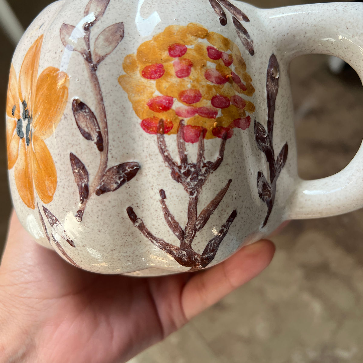 floral pumpkin