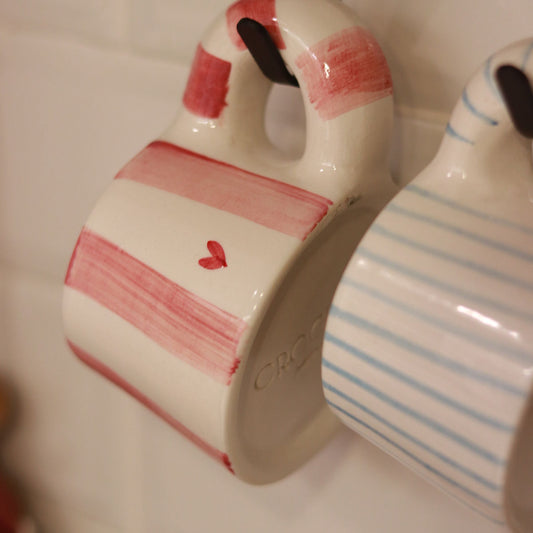 rose stripes espresso cup