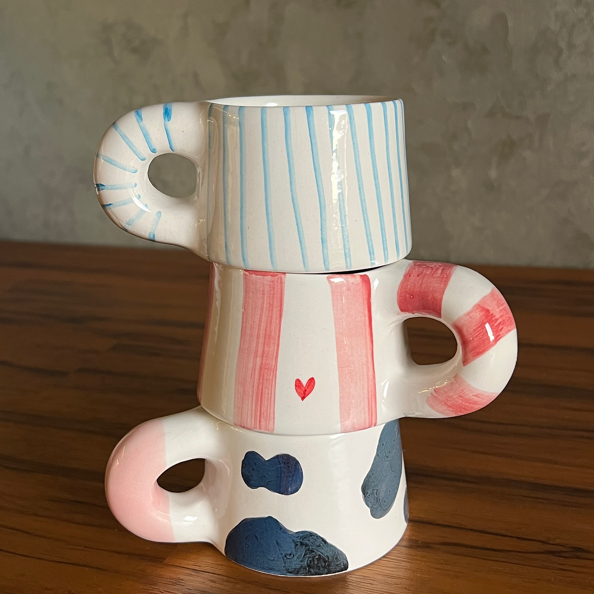 rose stripes espresso cup