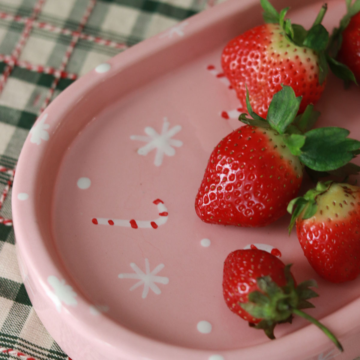 candy cane plate