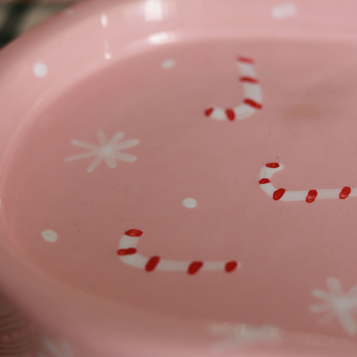 candy cane plate