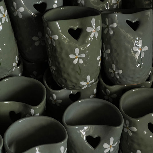 Daisy Dimpled Tumbler