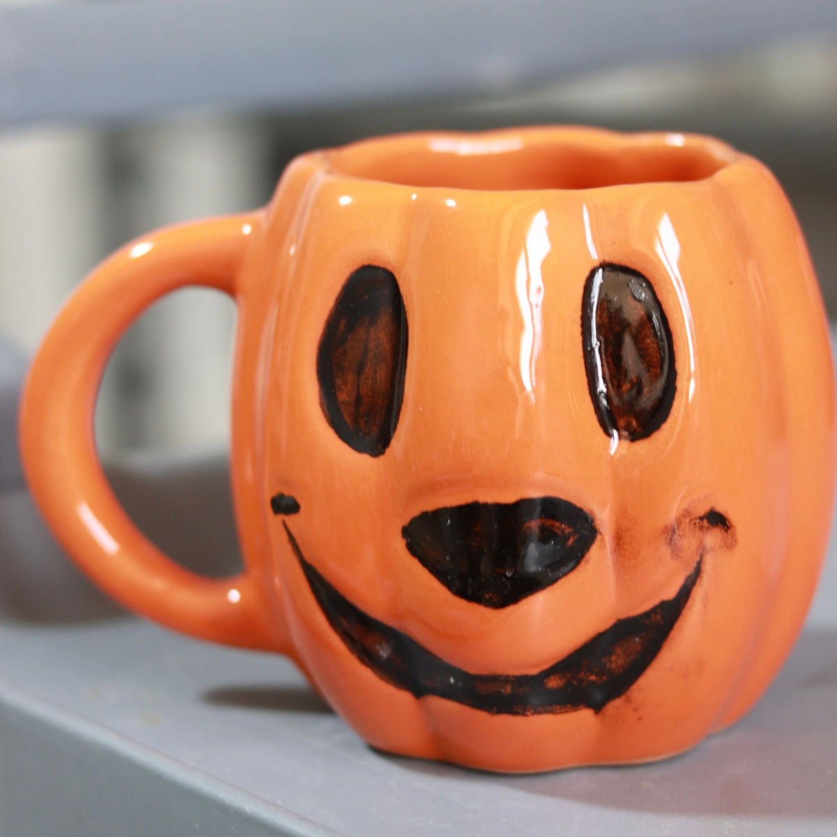 Mickey Pumpkin Mug in orange