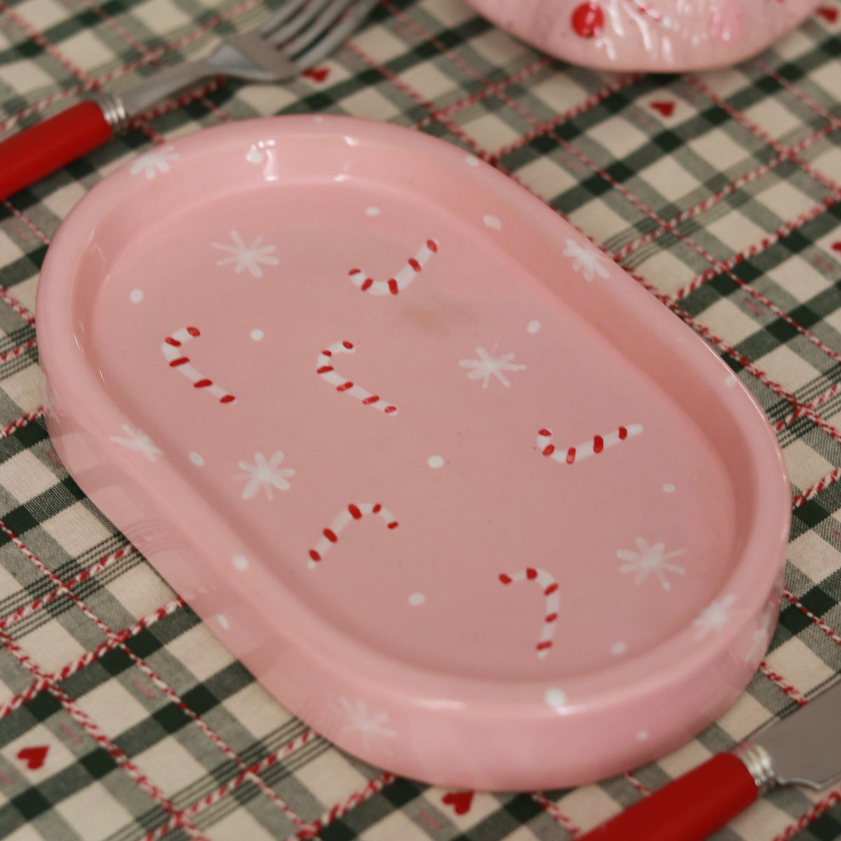 candy cane plate