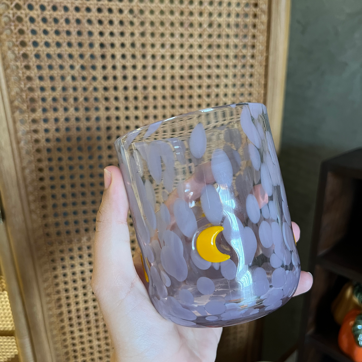 moon glass cup