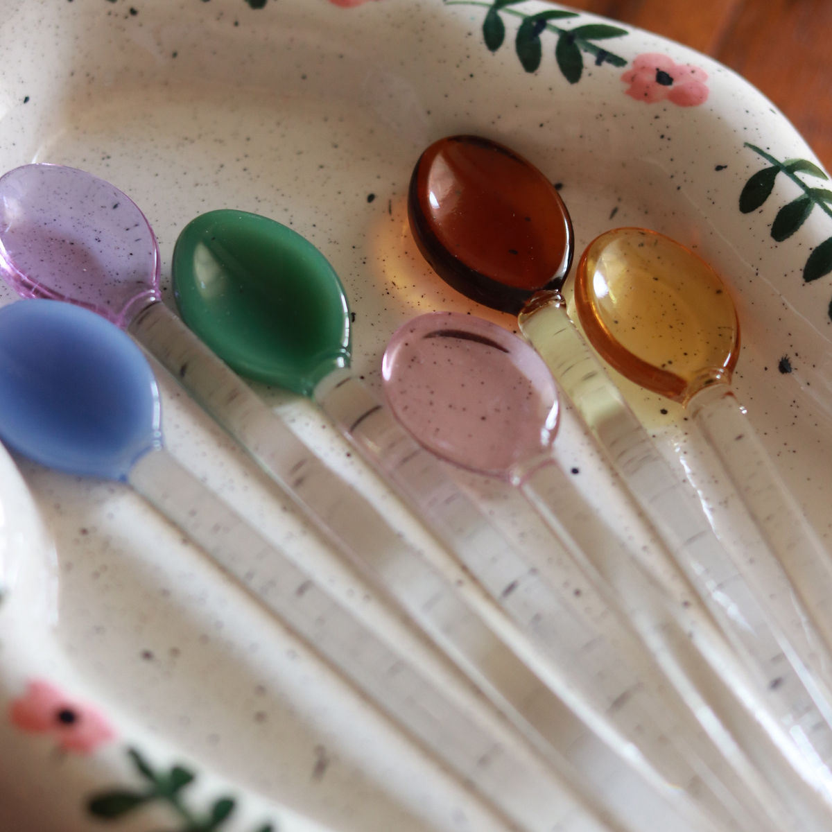 glass spoons (pack of 6)