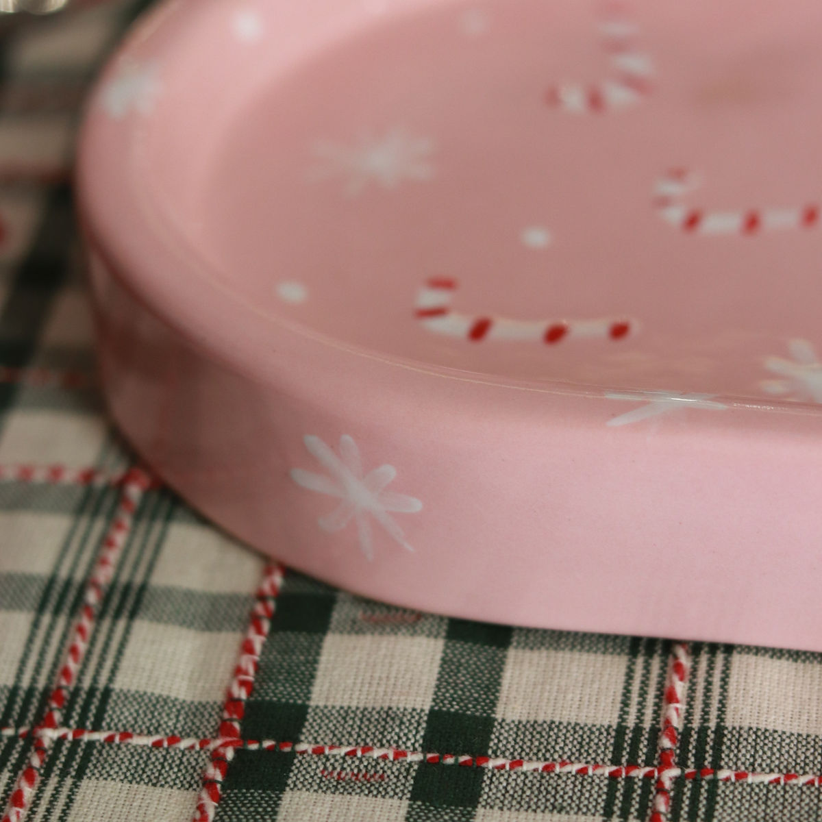 candy cane plate