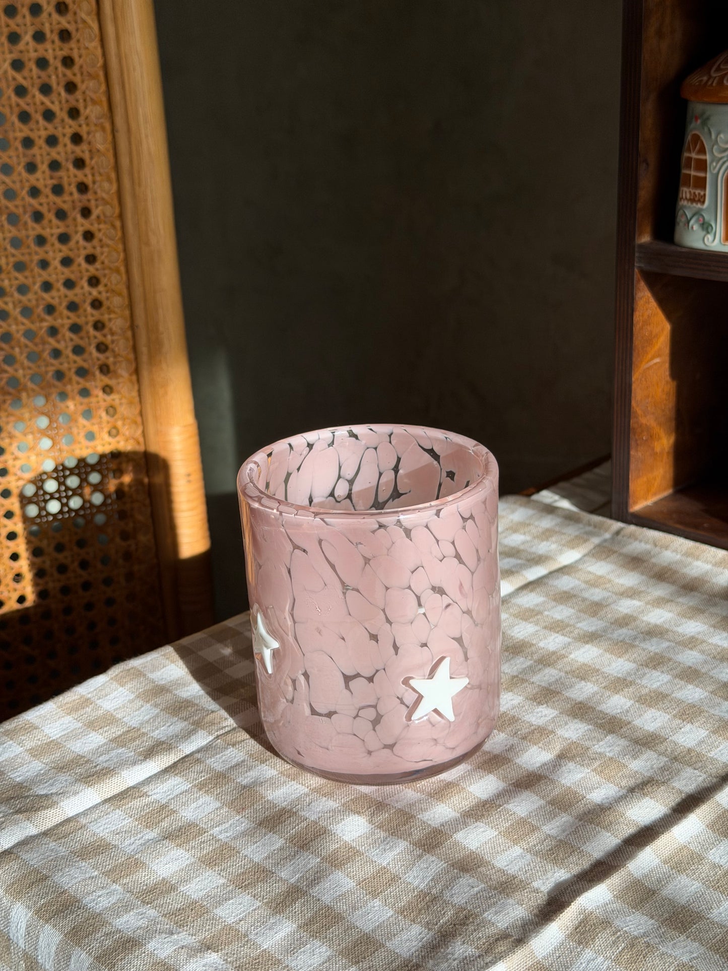 lucky star glass cup