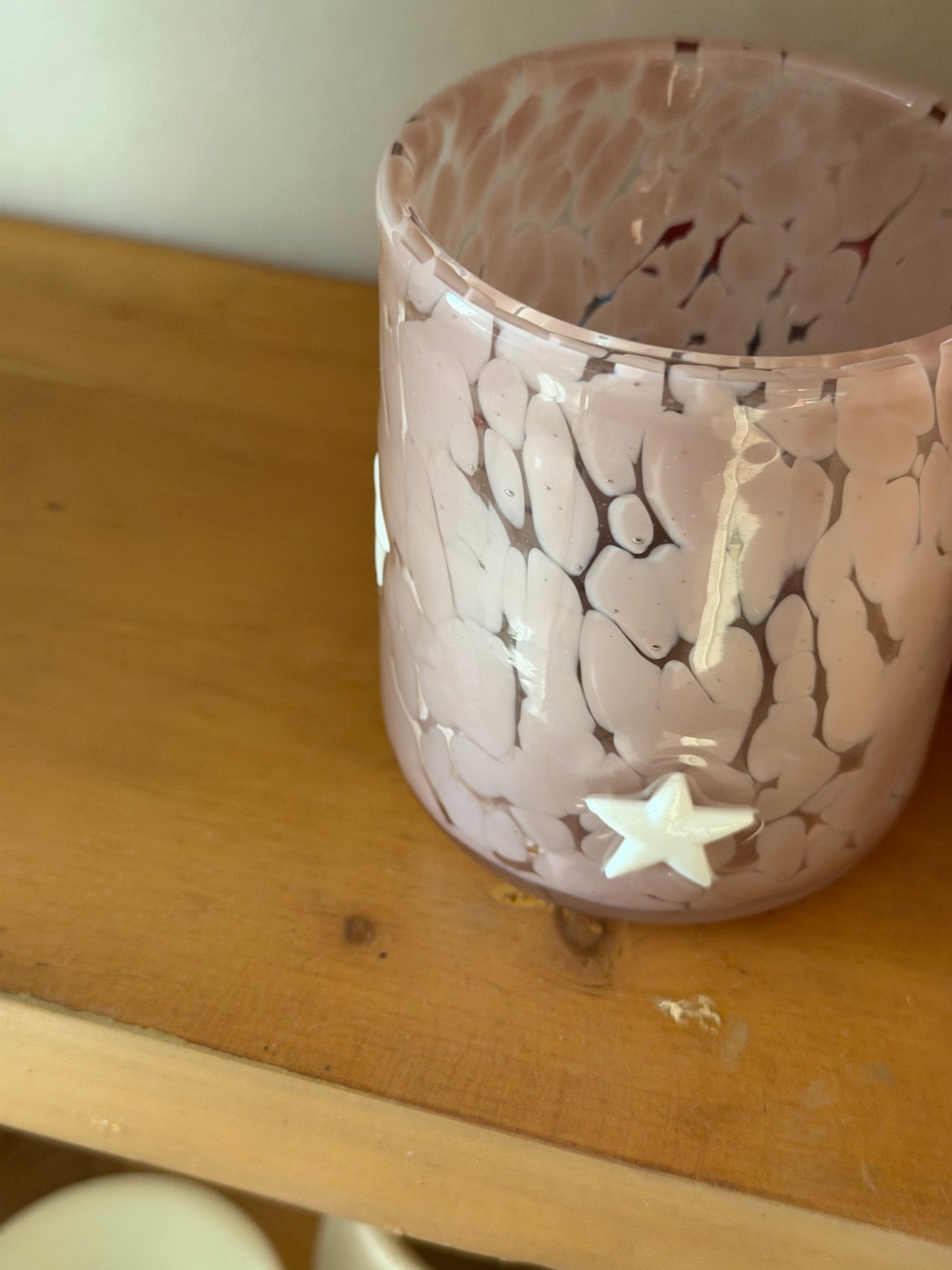 lucky star glass cup
